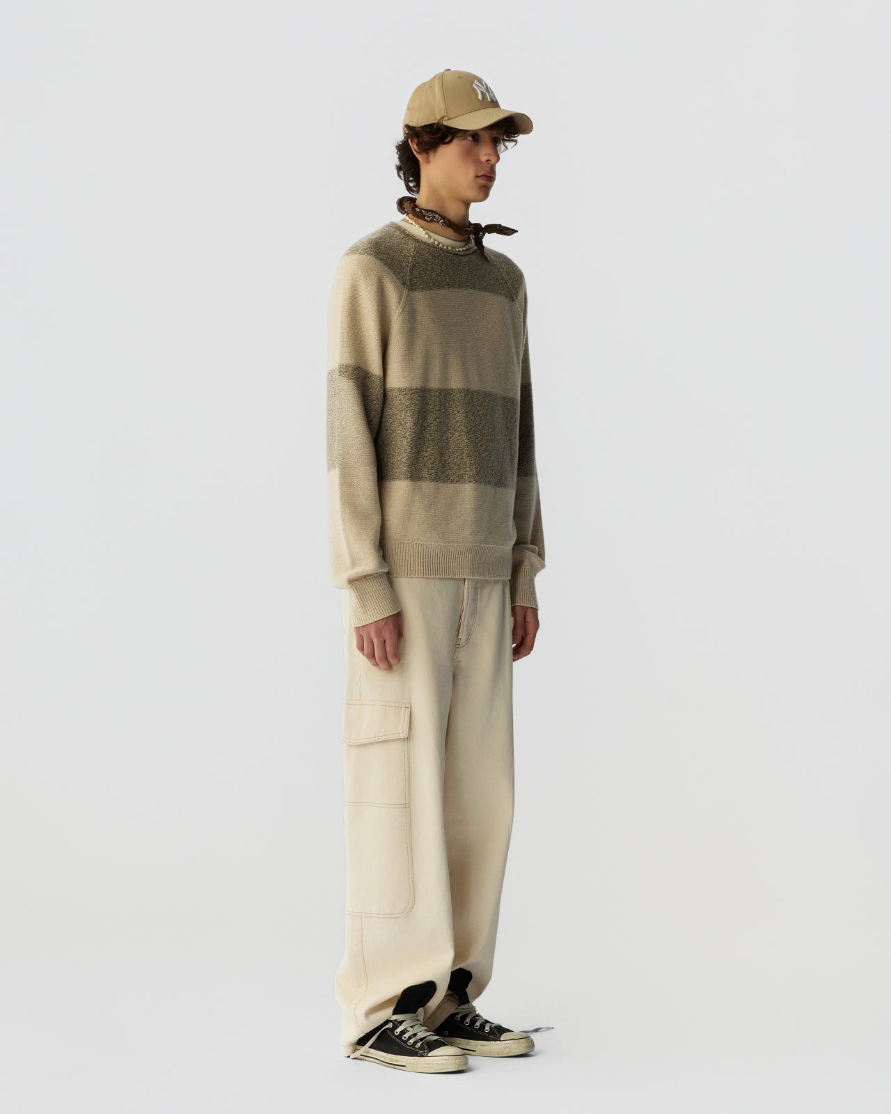 Stripe Island Rollneck - Sandstone Combo
