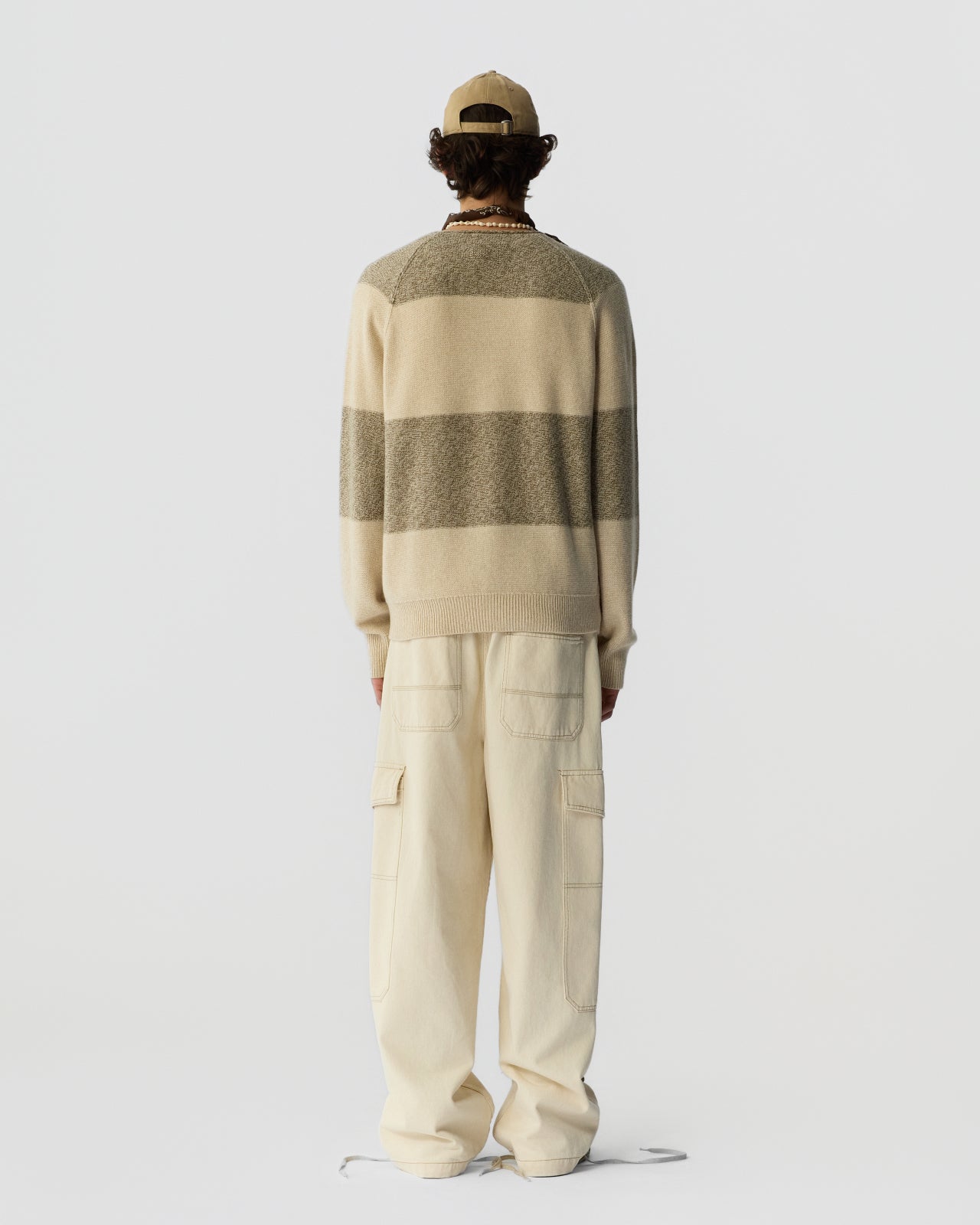 Stripe Island Rollneck - Sandstone Combo