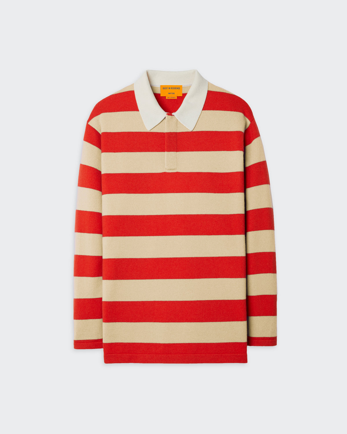 Striped Rugby - Dune/True Red