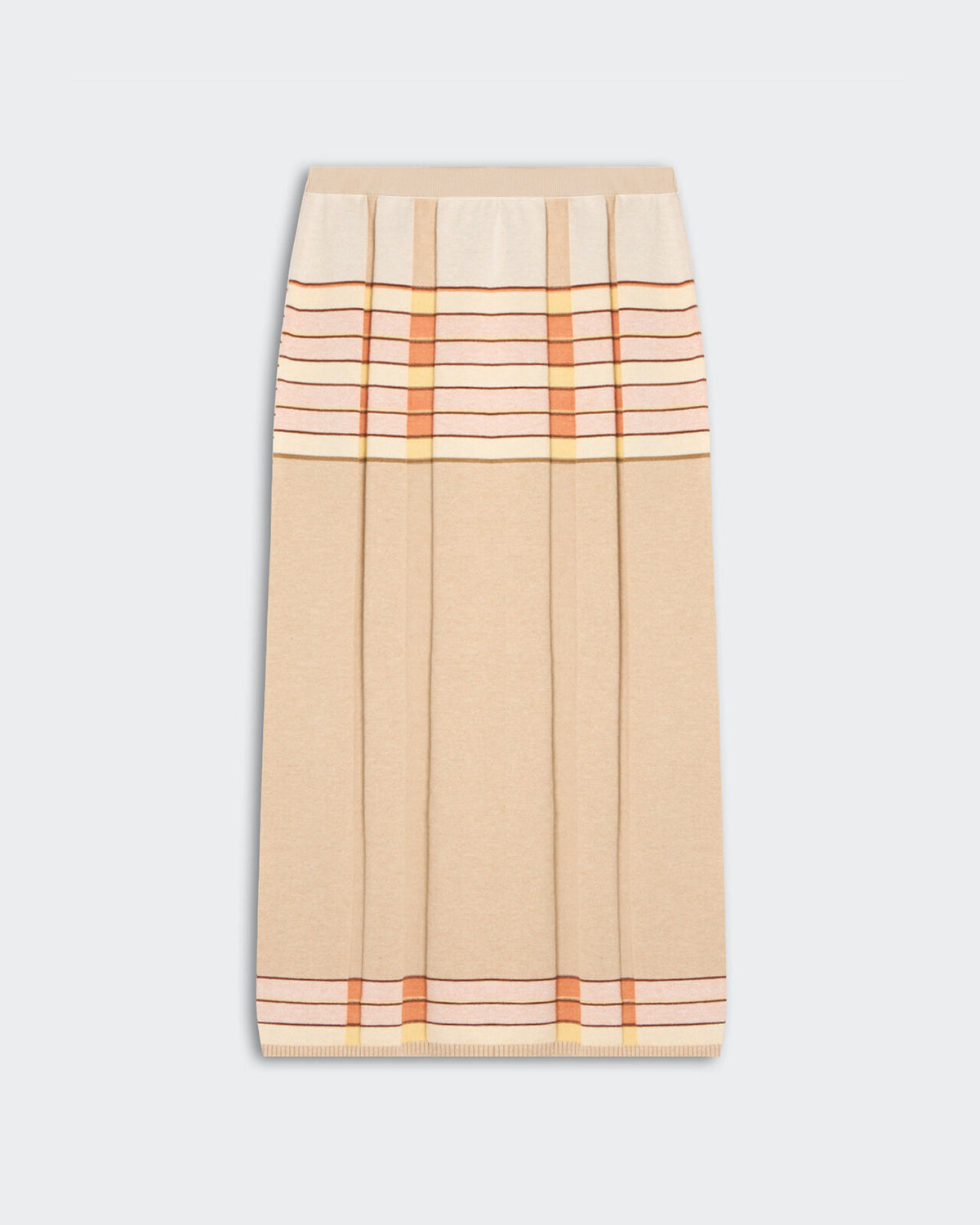 Plaited Rib Skirt - Sandstone Combo