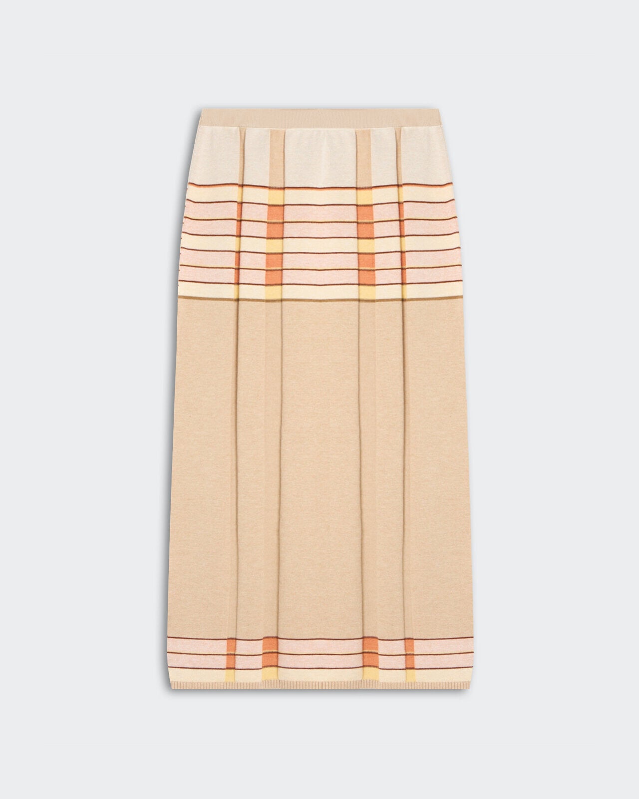 Plaited Rib Skirt - Sandstone Combo