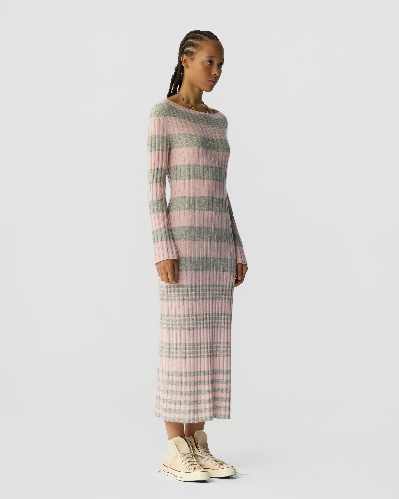 Striped Rib Dress