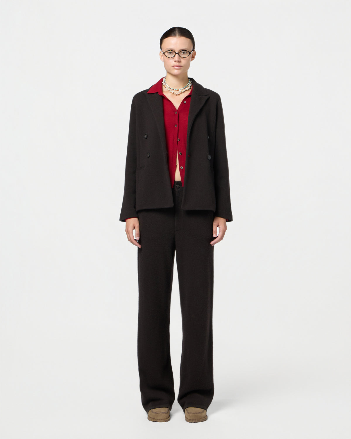 Tailored Blazer - Burnt Cocoa