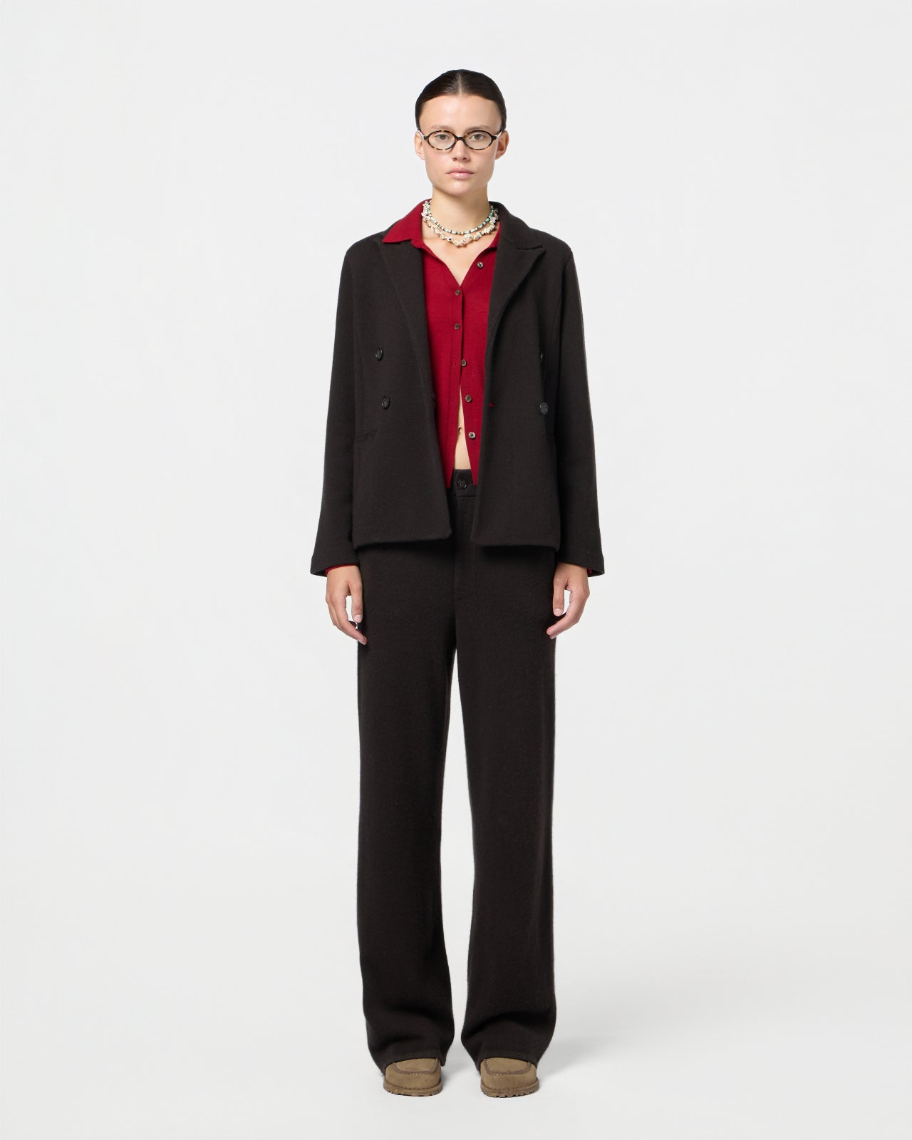 Tailored Blazer - Burnt Cocoa