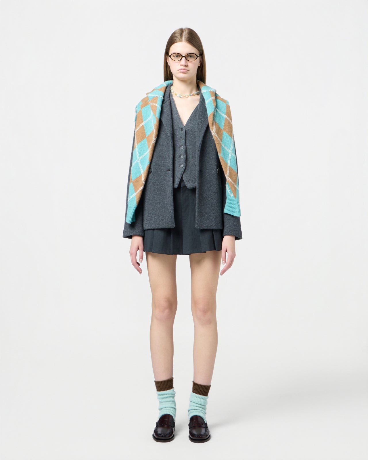 Tailored Blazer - Charcoal