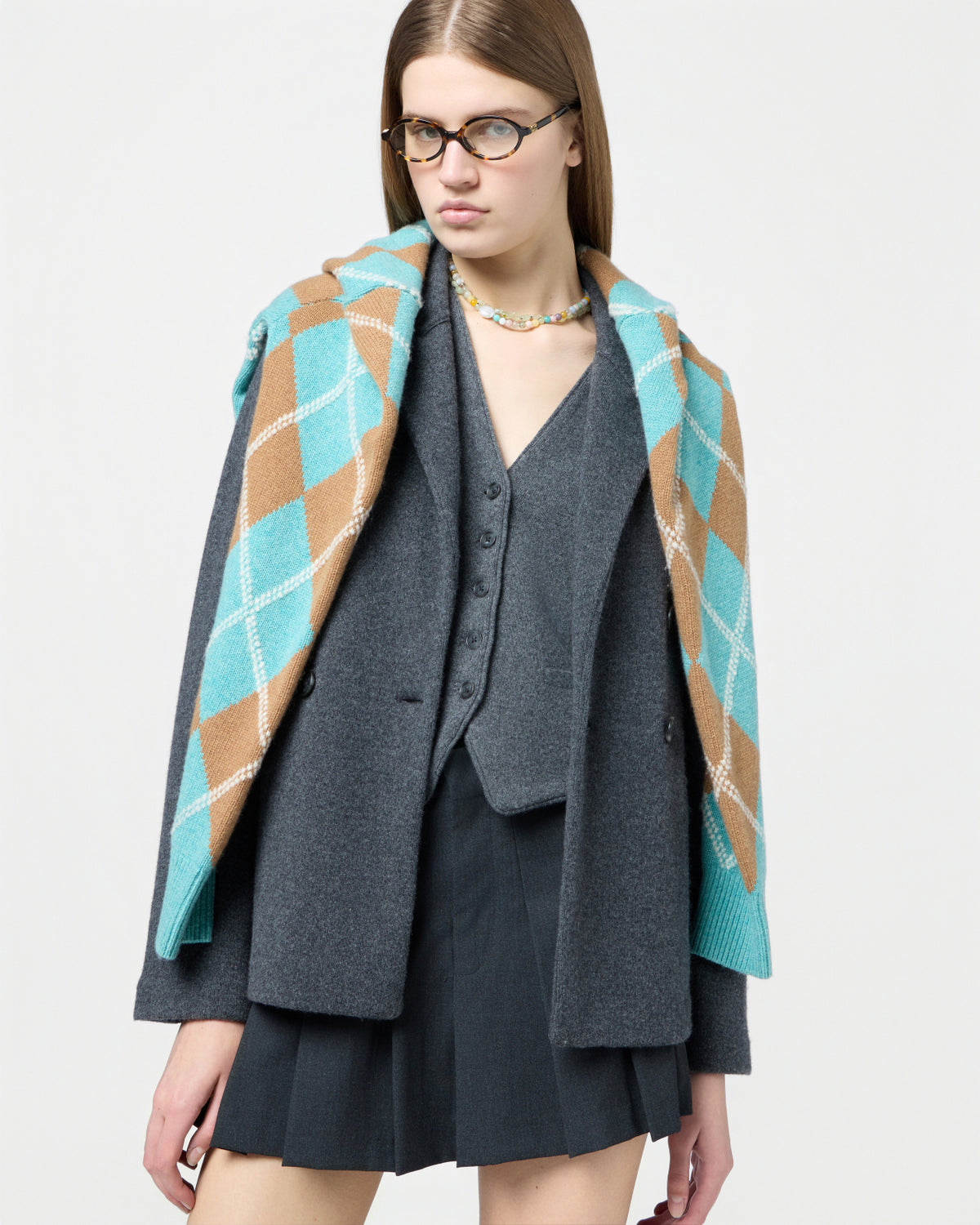 Tailored Blazer - Charcoal