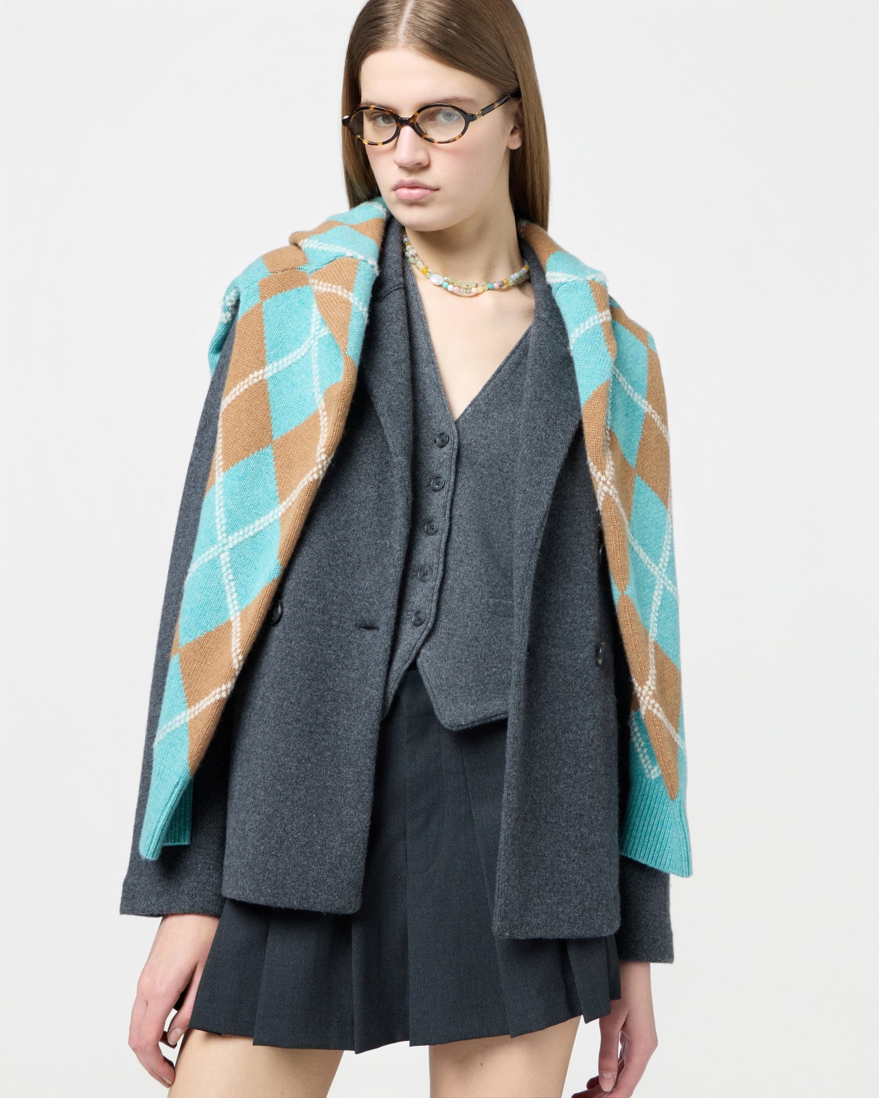 Tailored Blazer - Charcoal