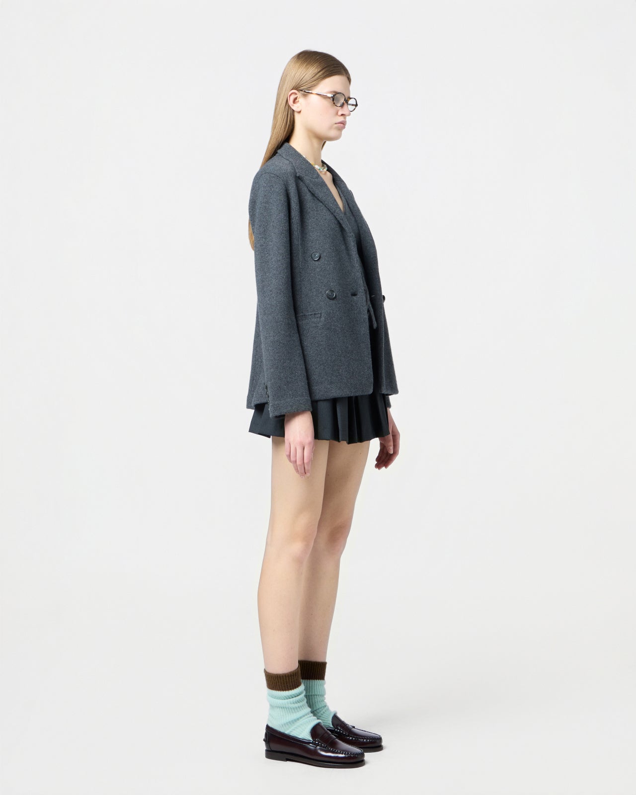 Tailored Blazer - Charcoal