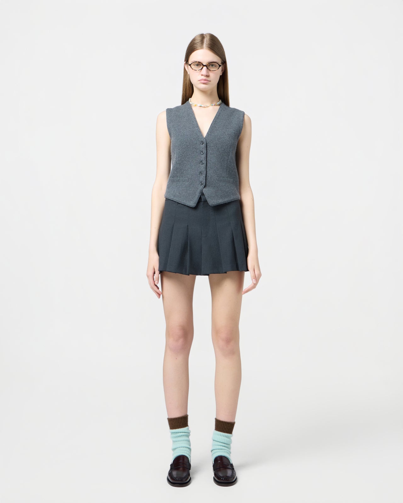 Tailored Vest - Charcoal