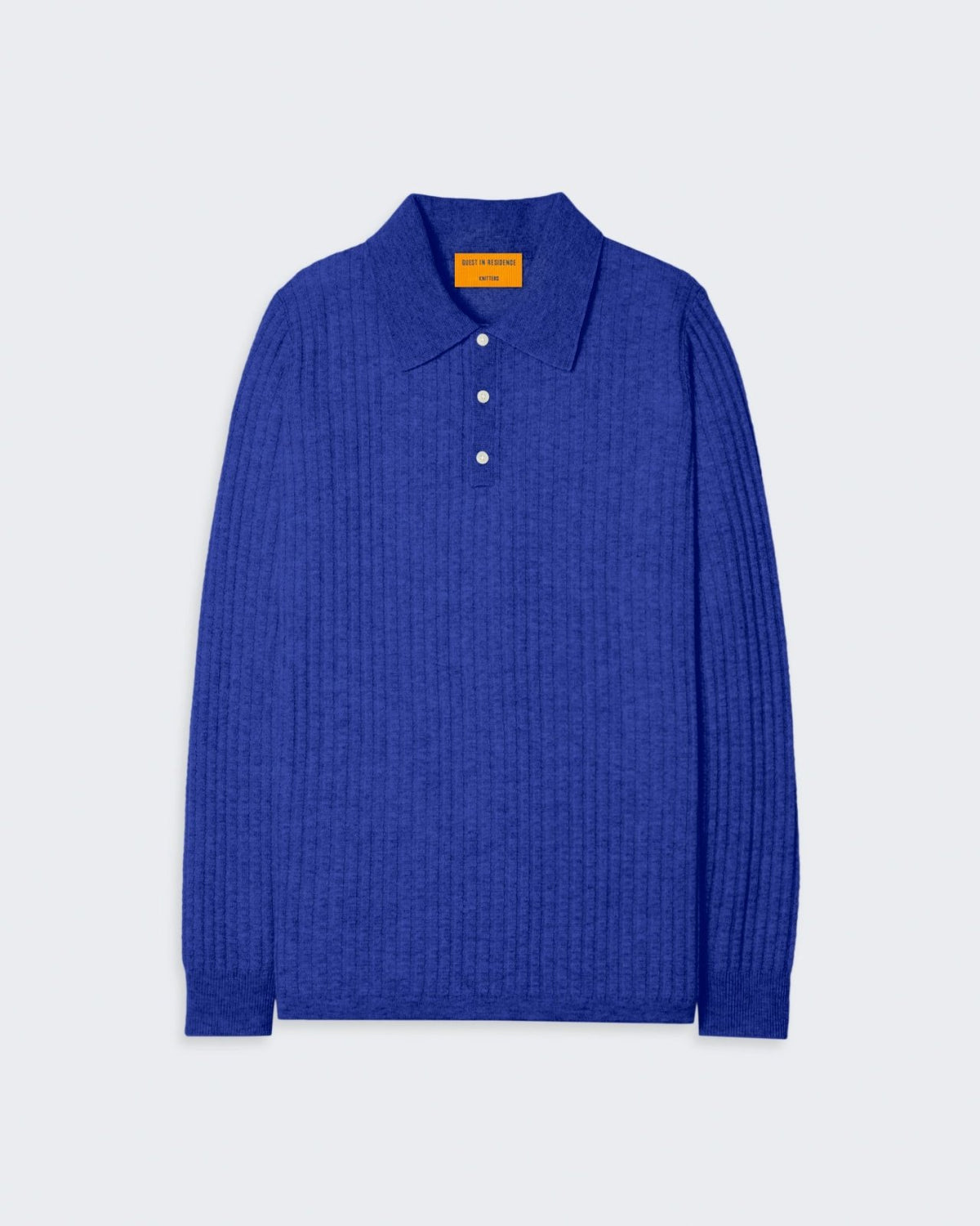 Theo Waffle Polo - Cobalt