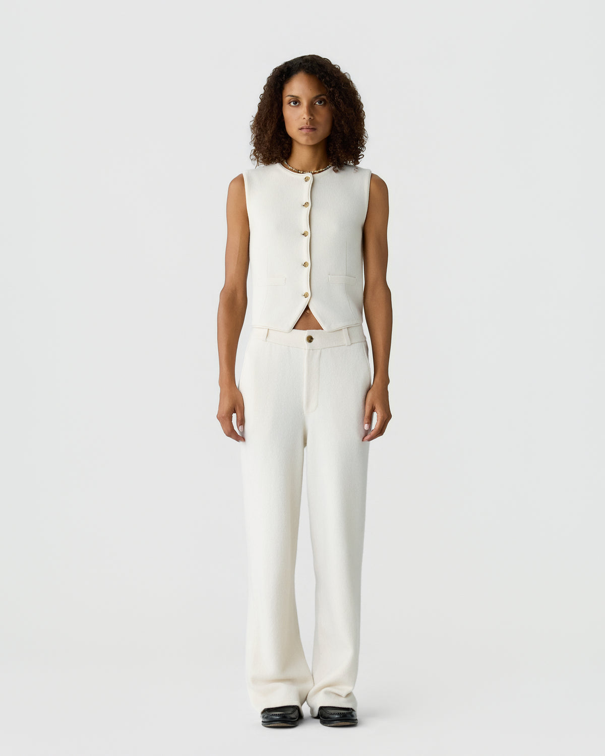 Tailored Trouser - Cream