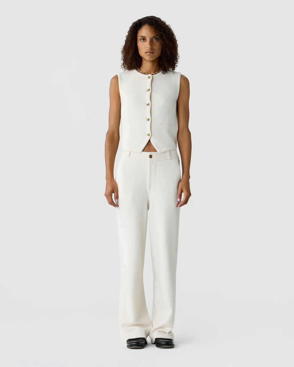 Tailored Trouser - Cream