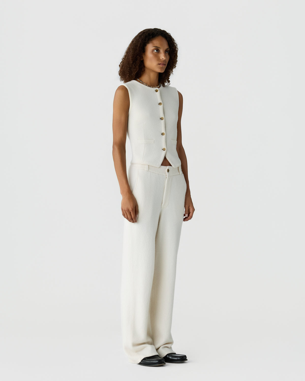 Tailored Trouser - Cream