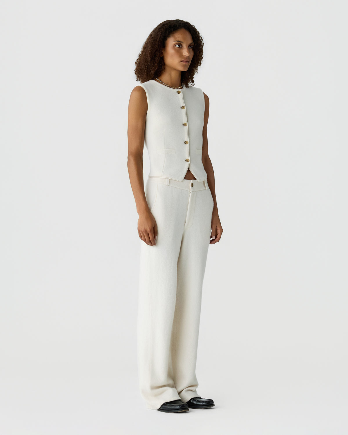 Tailored Trouser - Cream