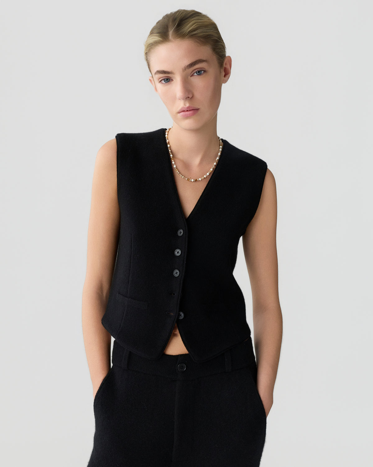 Tailored Vest - Black