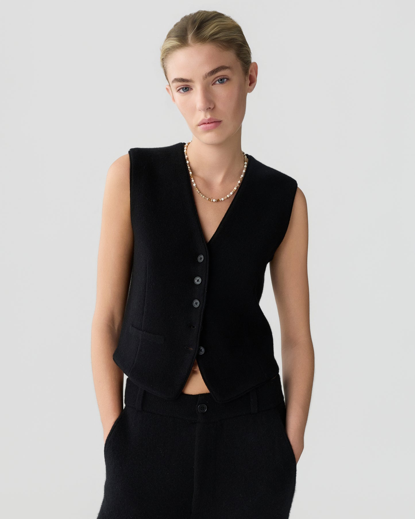 Tailored Vest - Black
