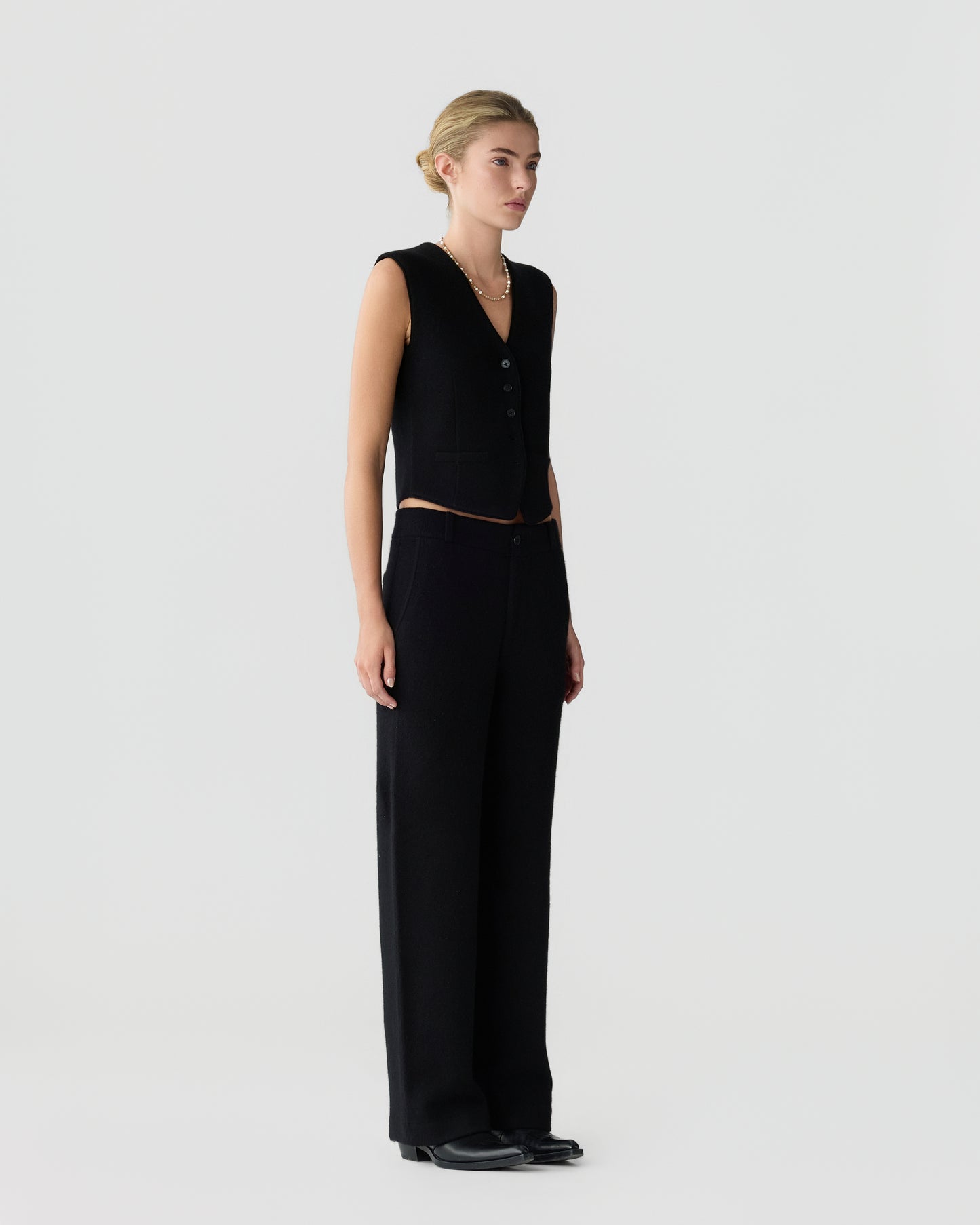 Tailored Vest - Black