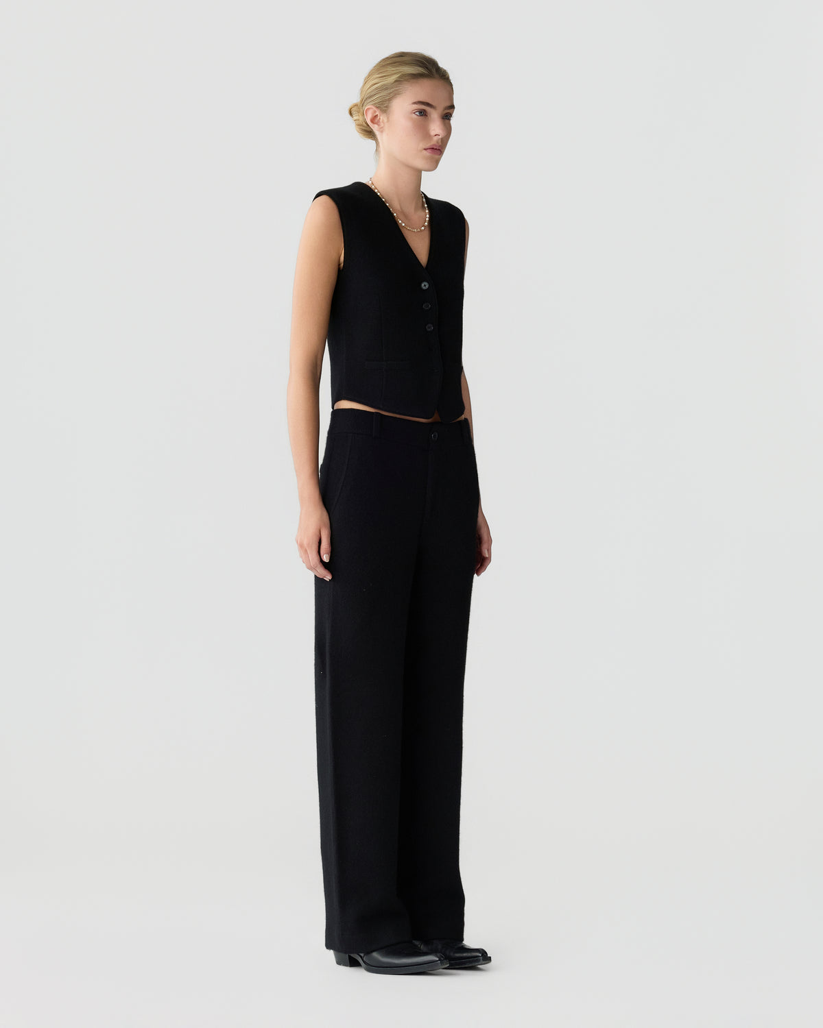 Tailored Vest - Black