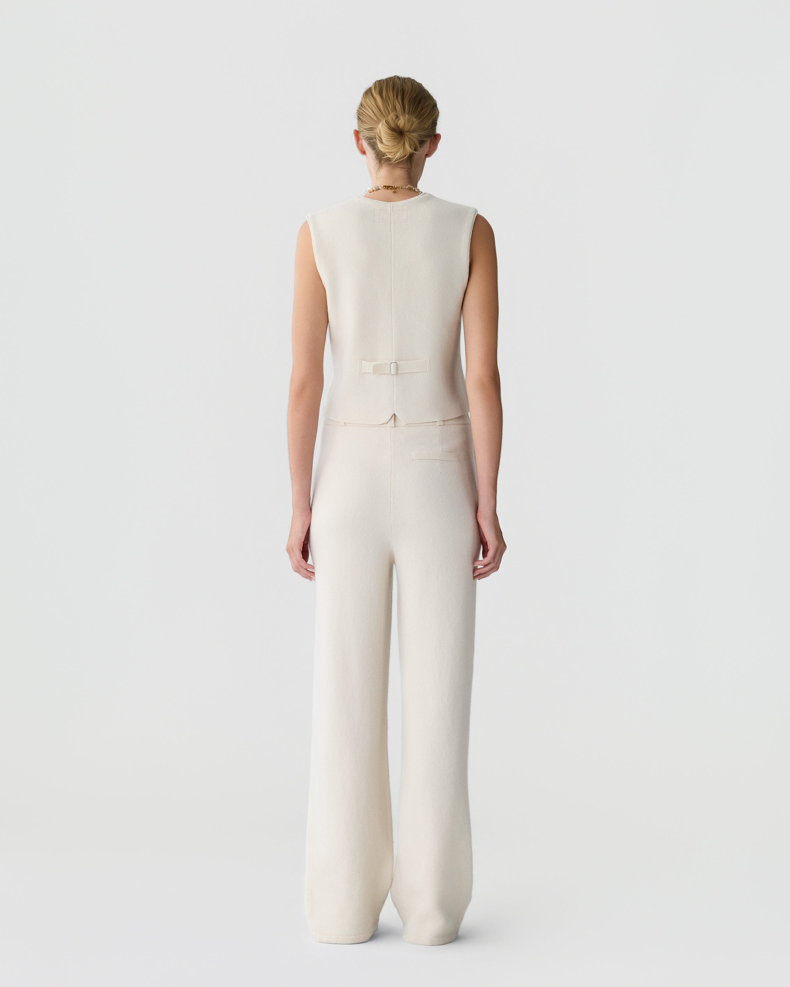 Tailored Vest - Cream – Guest In Residence