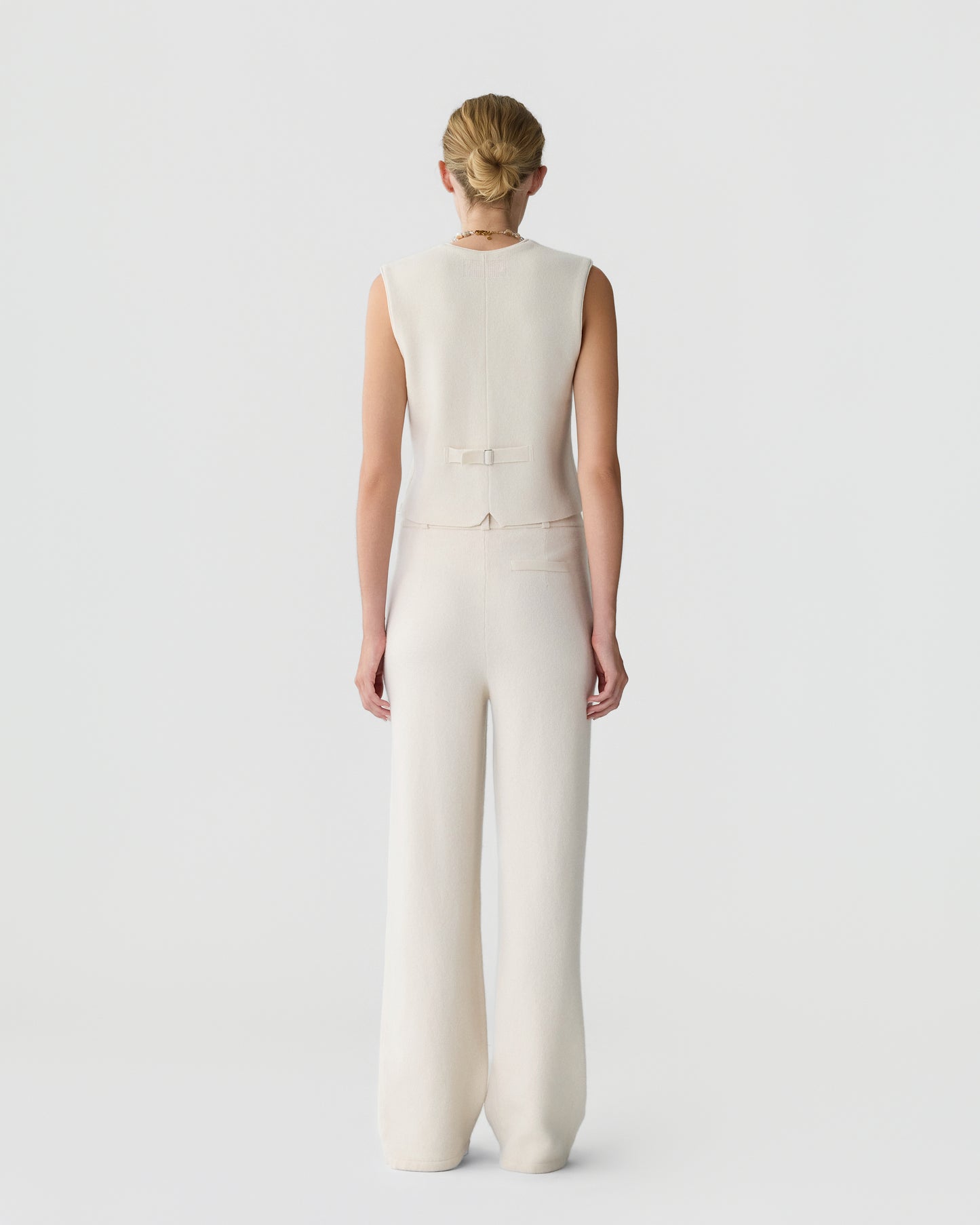 Tailored Vest - Cream