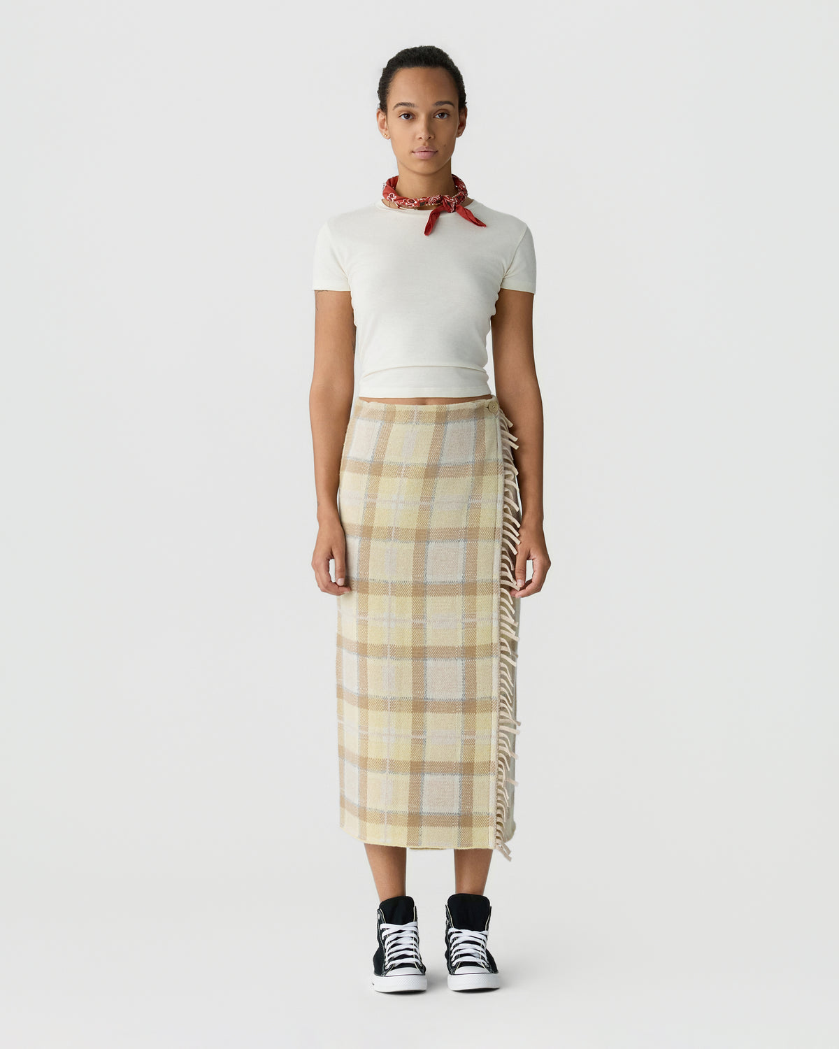 Tartan Wrap Skirt - Butter Combo