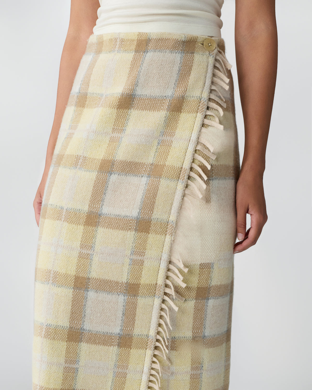 Tartan Wrap Skirt - Butter Combo