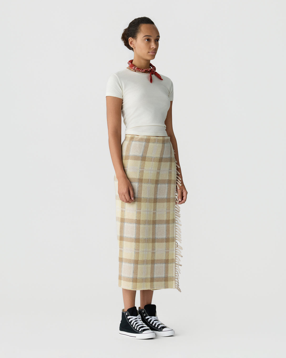 Tartan Wrap Skirt - Butter Combo