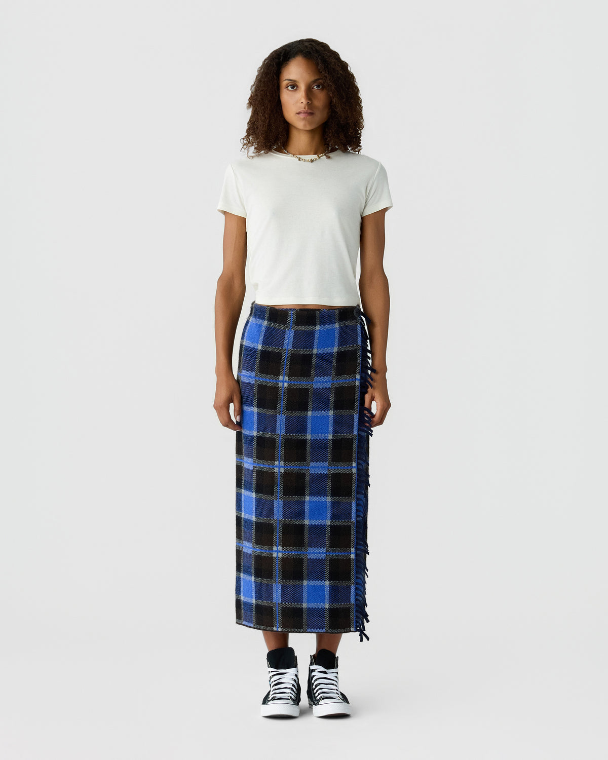 Tartan Wrap Skirt - Reservoir Combo