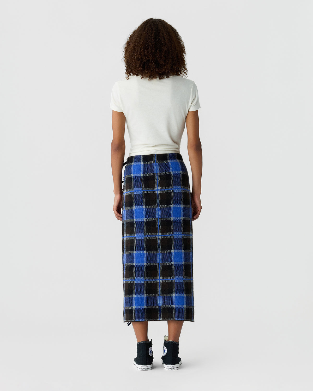 Tartan Wrap Skirt - Reservoir Combo