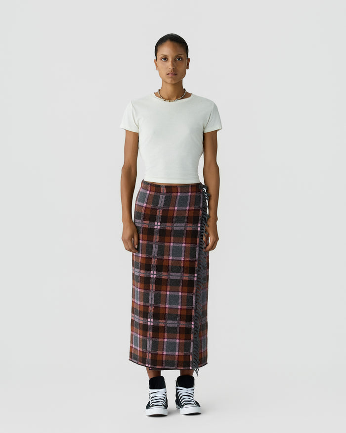 Guest in Residence — Tartan Wrap Skirt - Sprinkle Combo