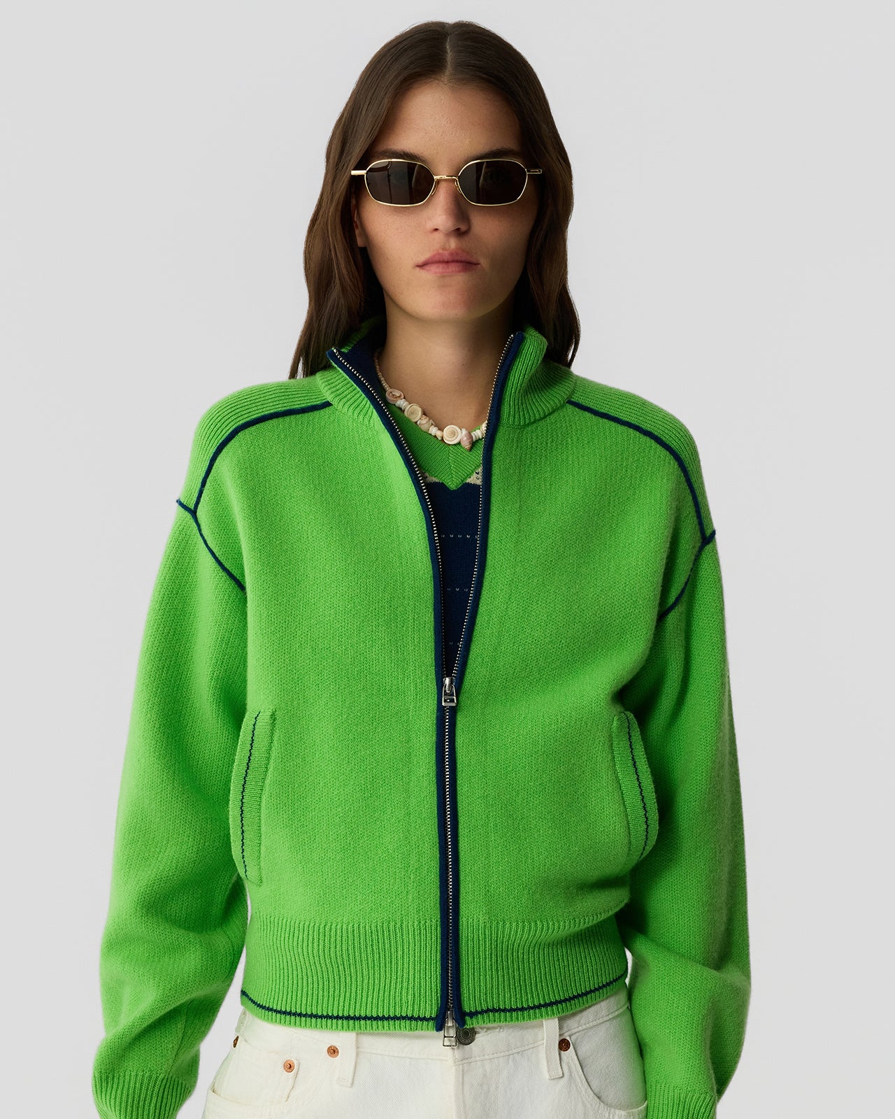 Track Jacket - Match Point/Navy – Guest In Residence