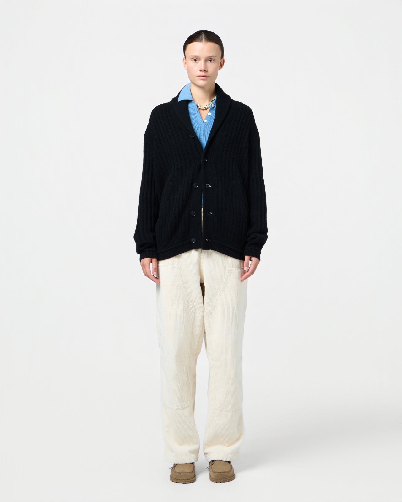 Varsity Cardigan - Black