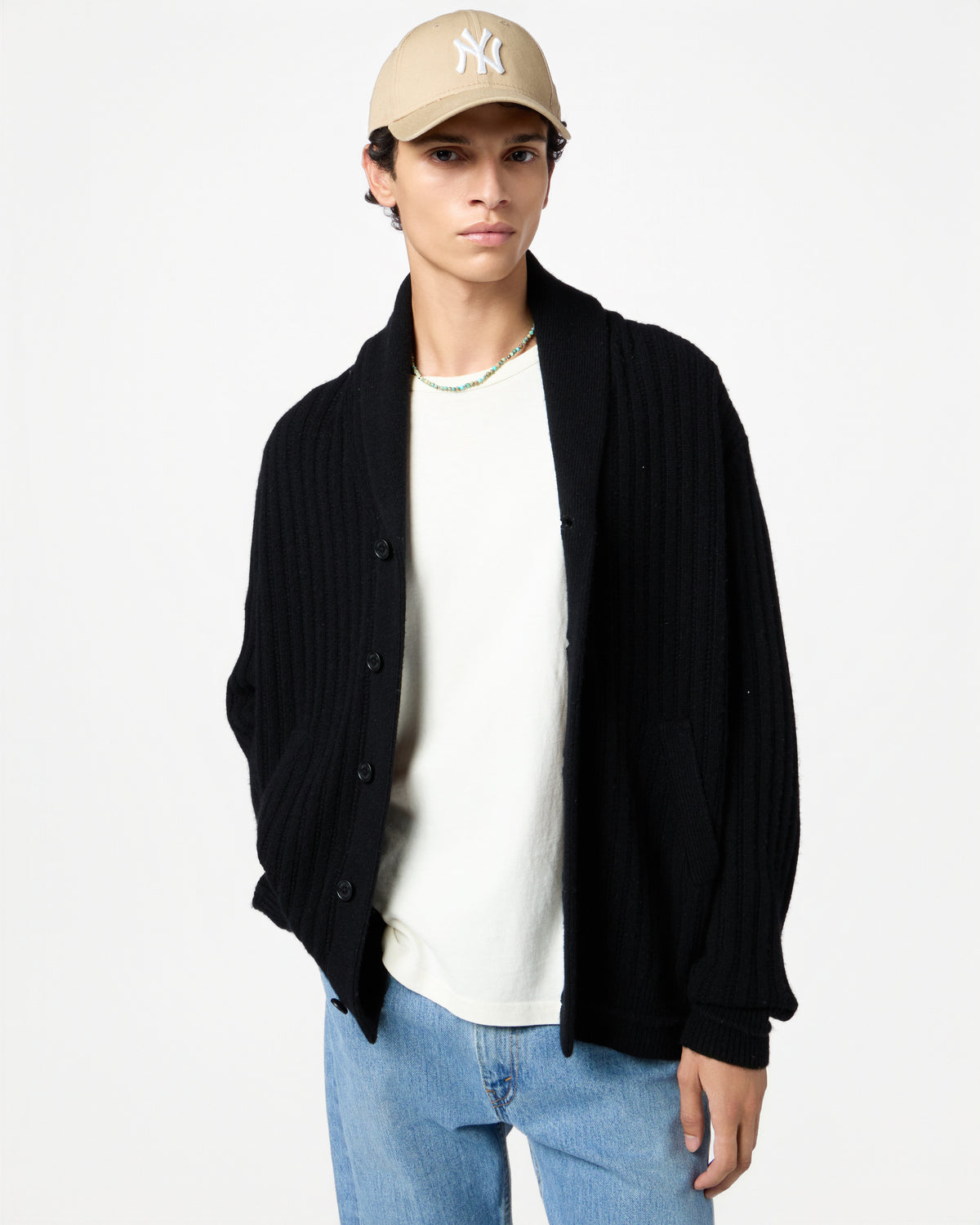 Varsity Cardigan - Black