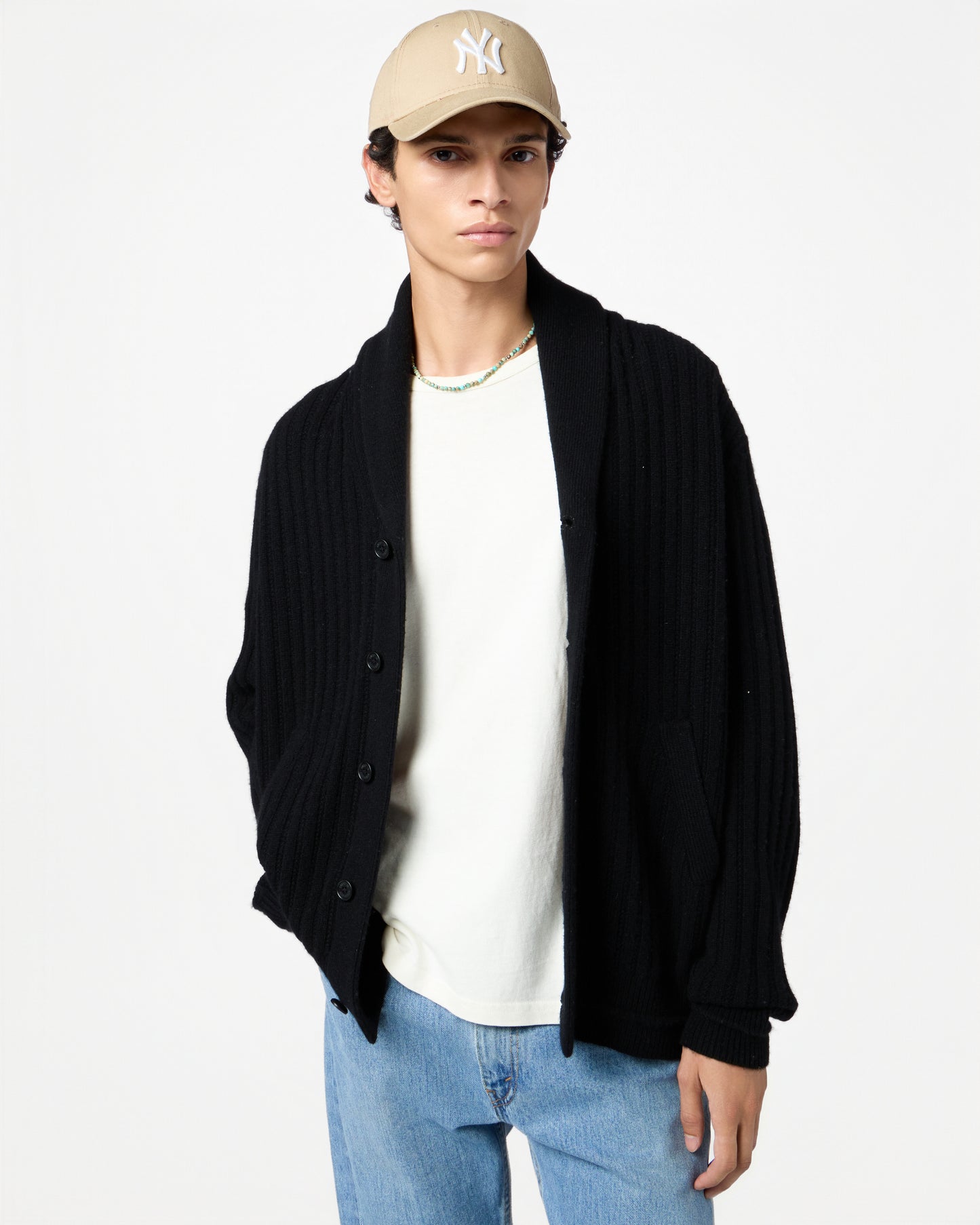 Varsity Cardigan - Black