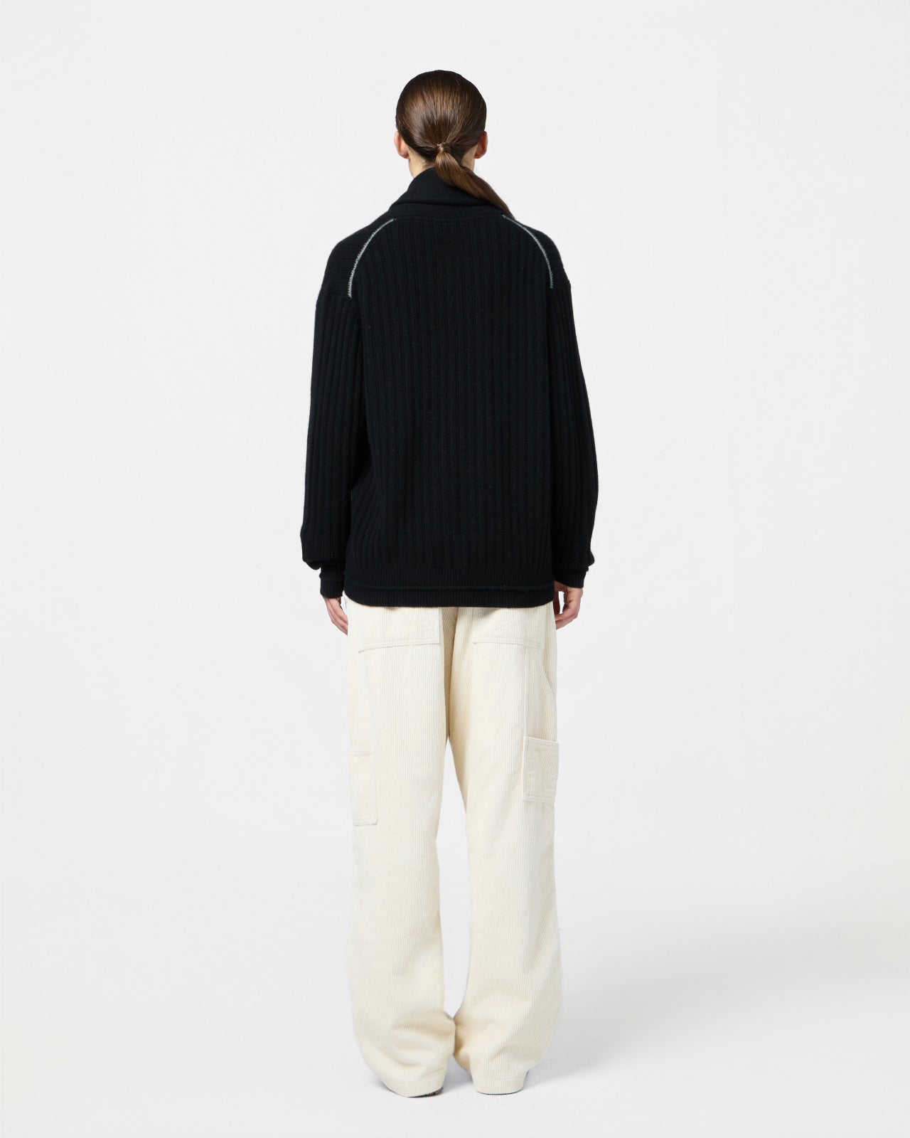 Varsity Cardigan - Black