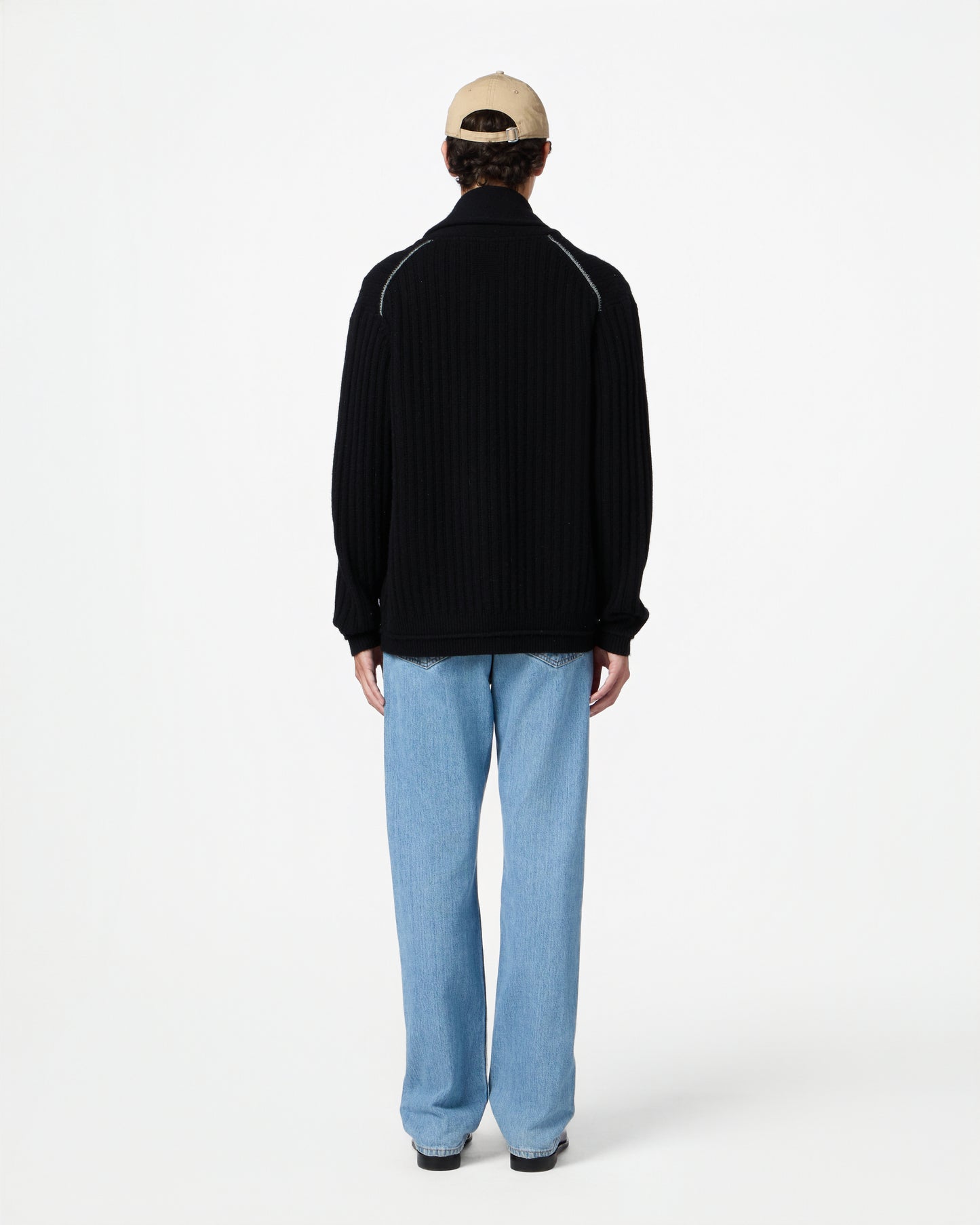 Varsity Cardigan - Black