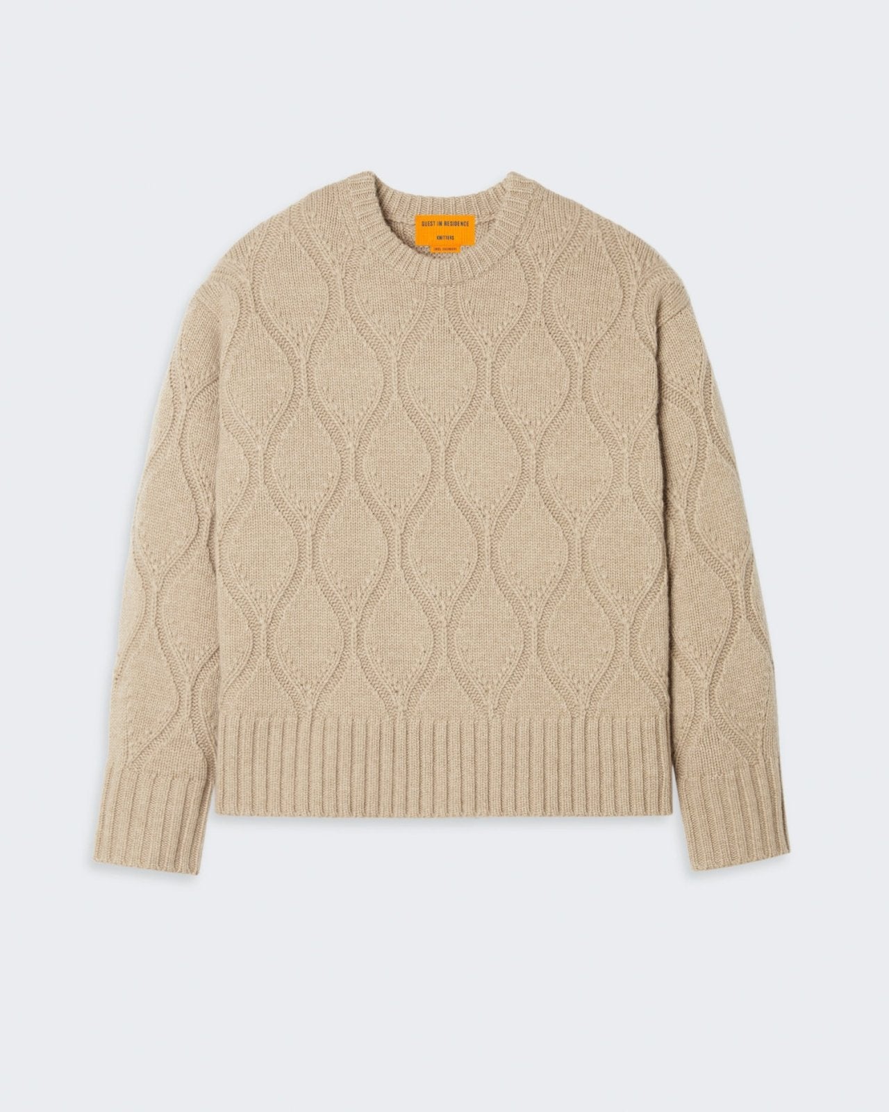 Wavy Cozy Crew In Cashmere  - Dune