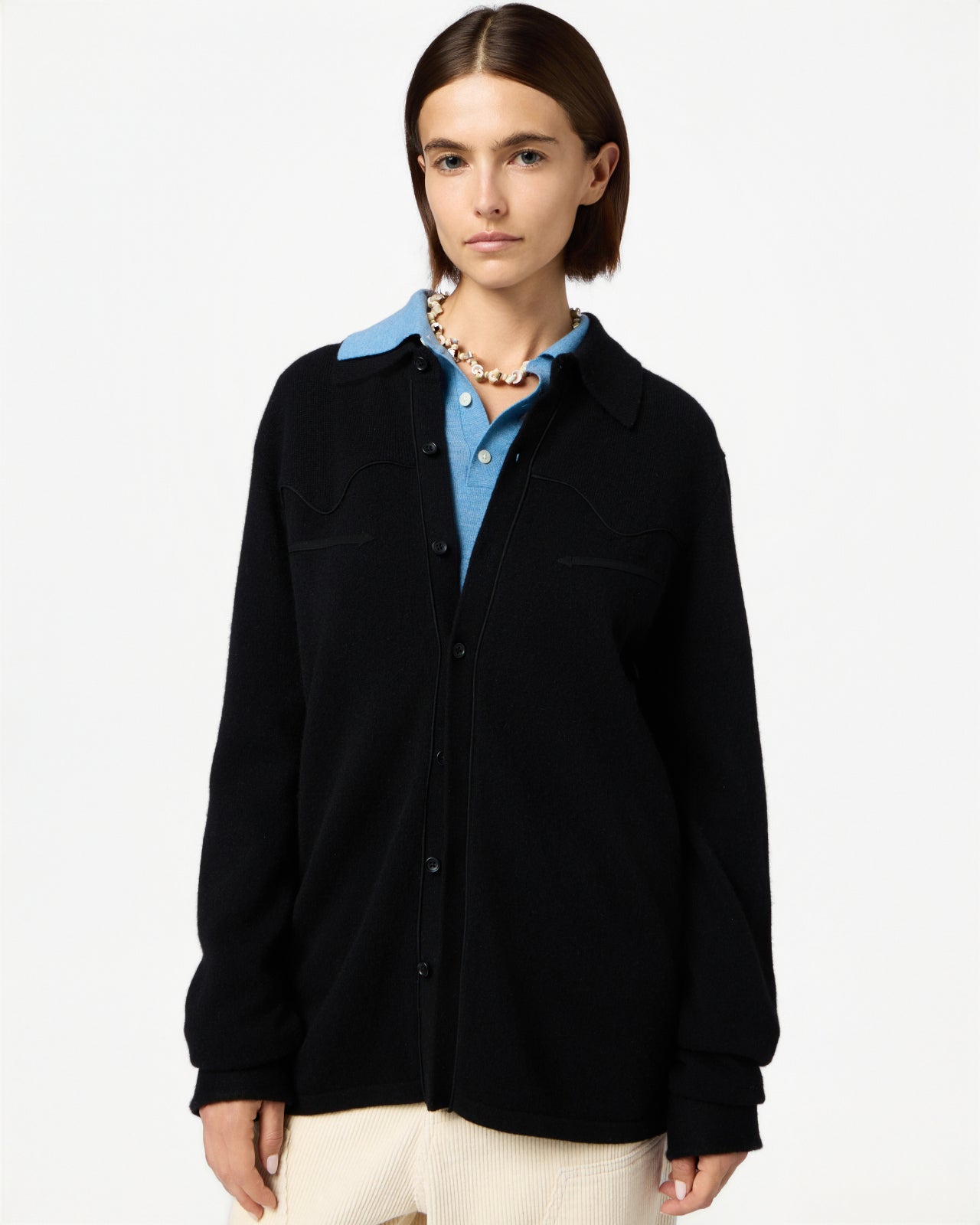 Western Button Up Shirt - Black