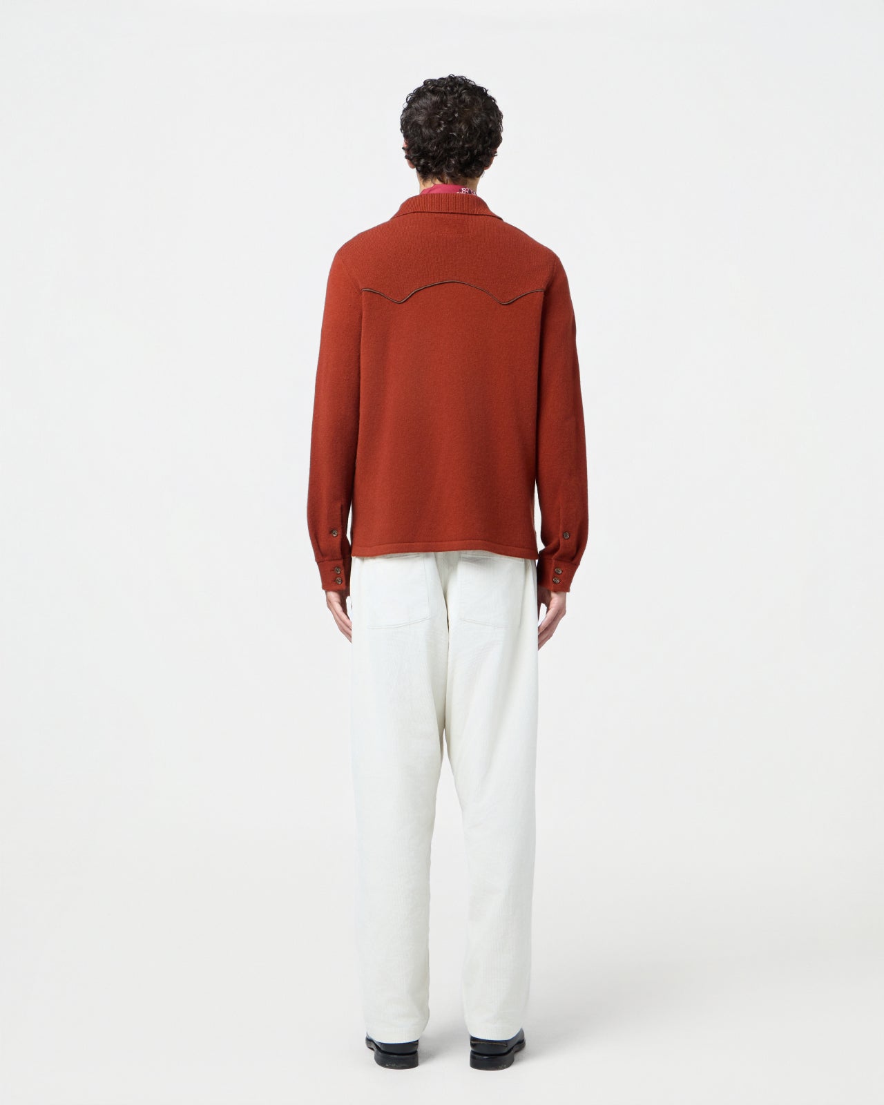 Western Button Up Shirt - Cinnamon