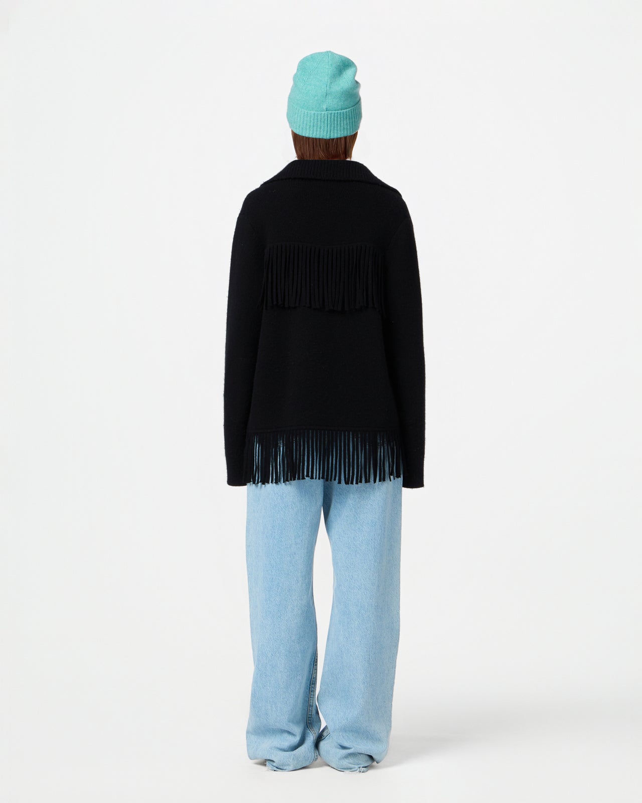 Western Fringe Jacket - Black