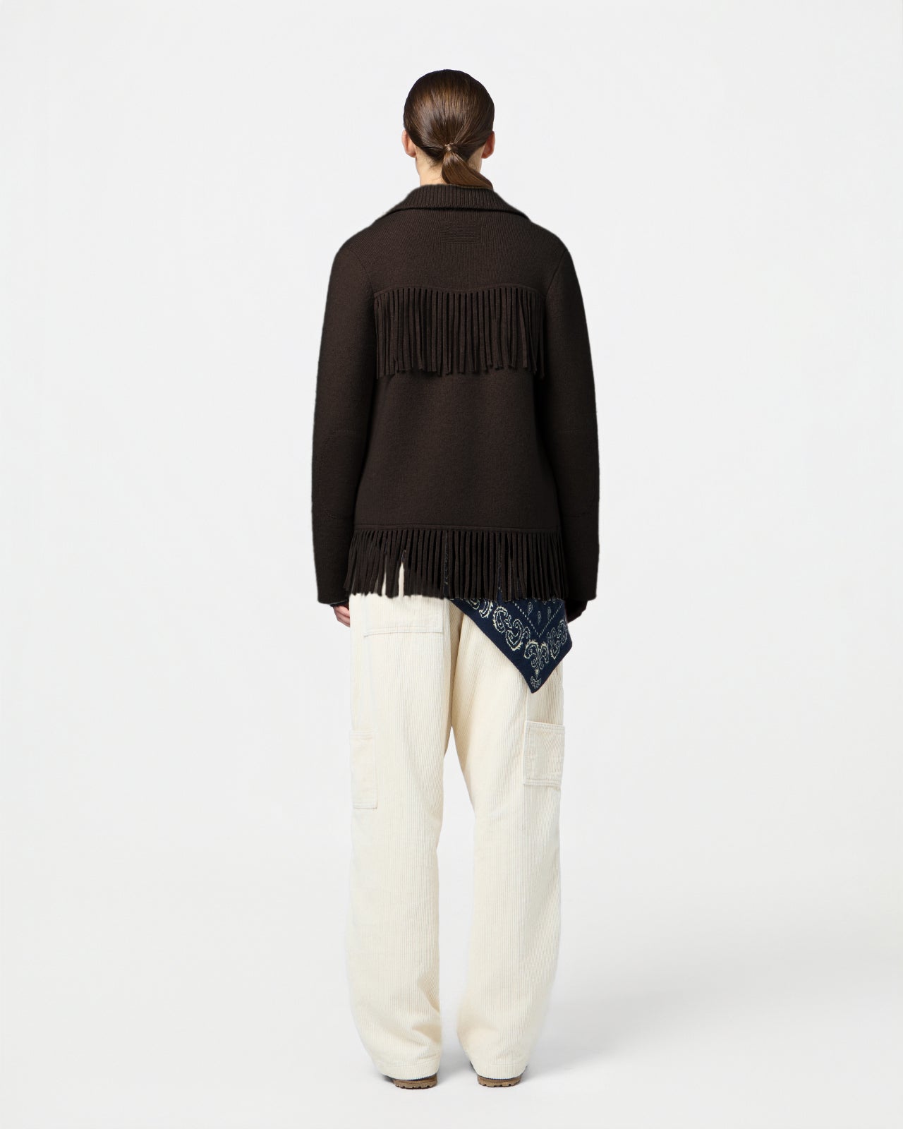 Western Fringe Jacket - Burnt Cocoa