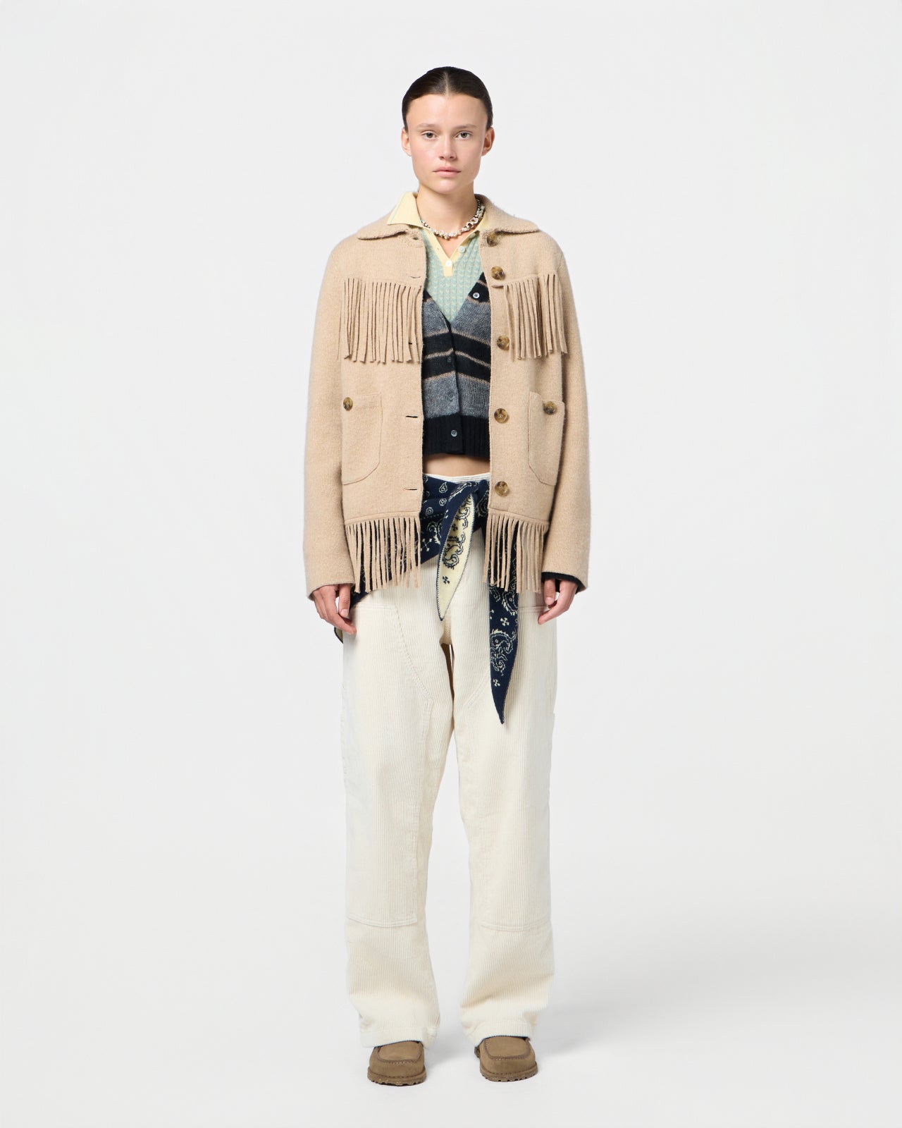 Western Fringe Jacket - Dune