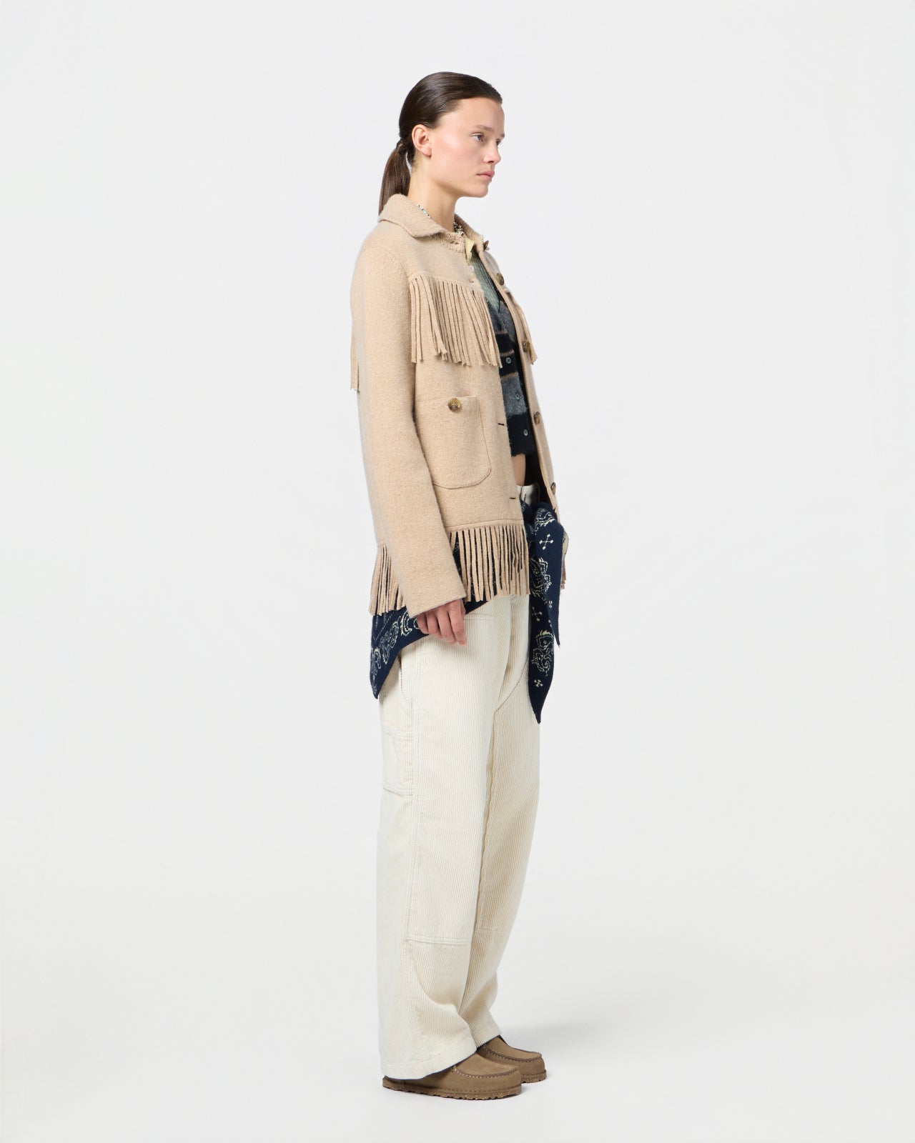 Western Fringe Jacket - Dune
