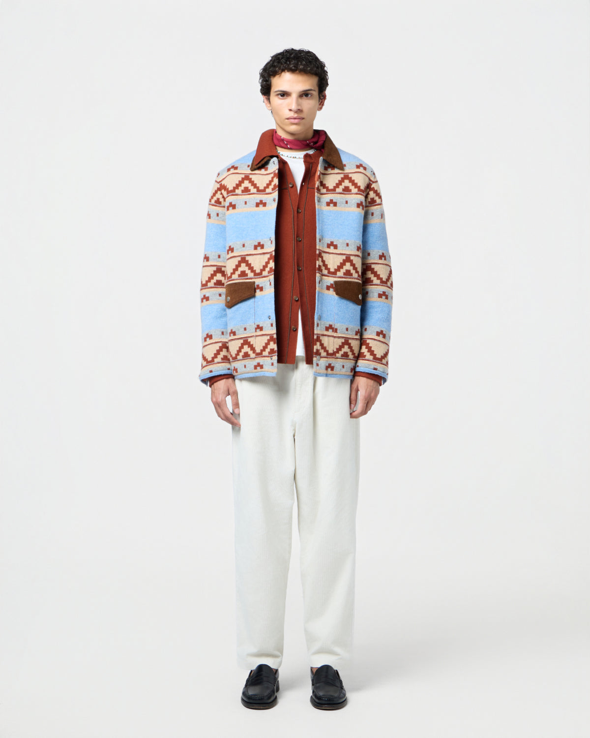 Western Industry Jacket - Heather Blue Combo