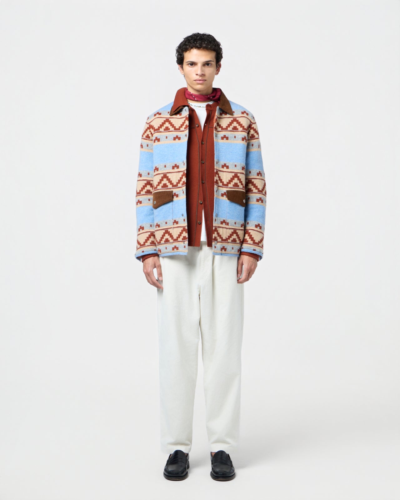 Western Industry Jacket - Heather Blue Combo