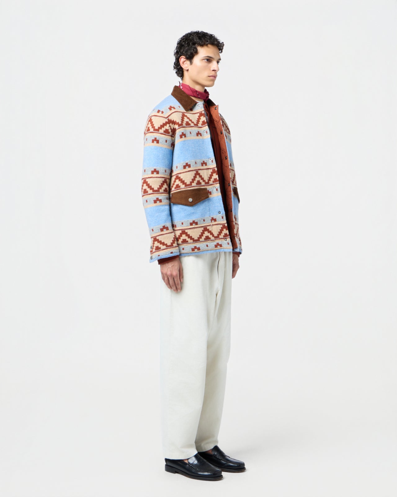 Western Industry Jacket - Heather Blue Combo