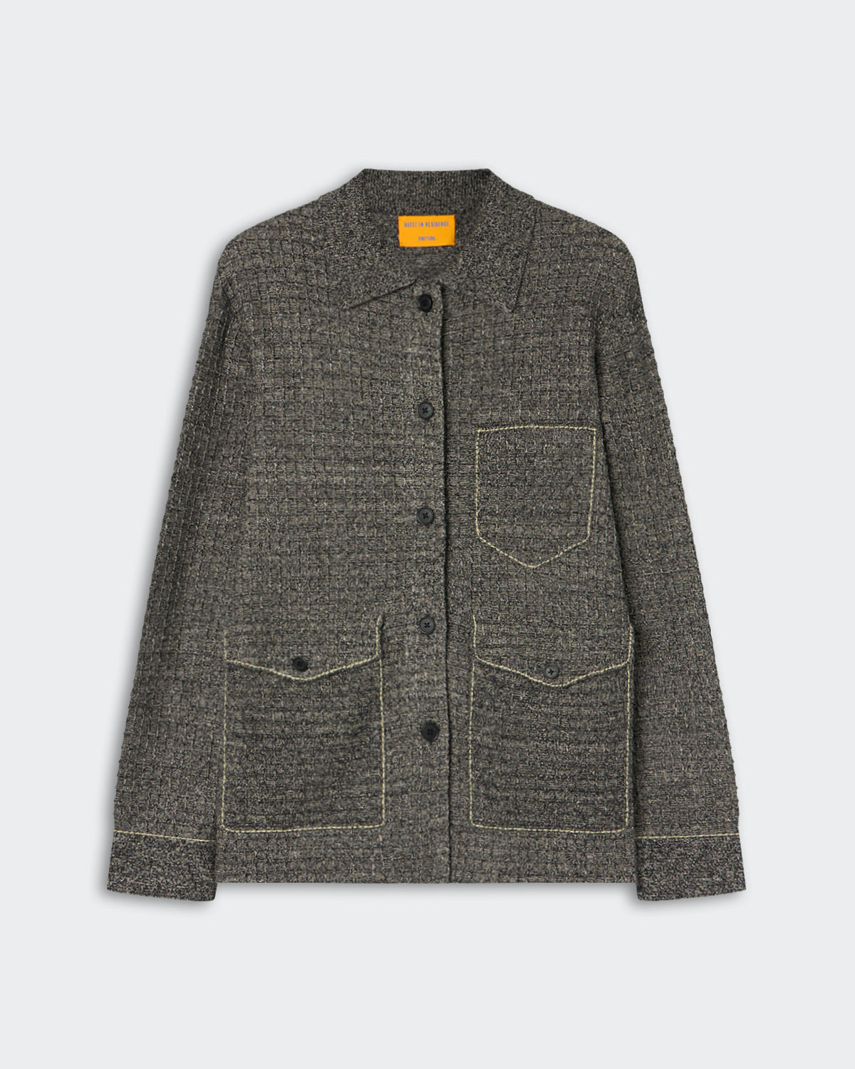 Waffle Jacket - Black/Sandstone