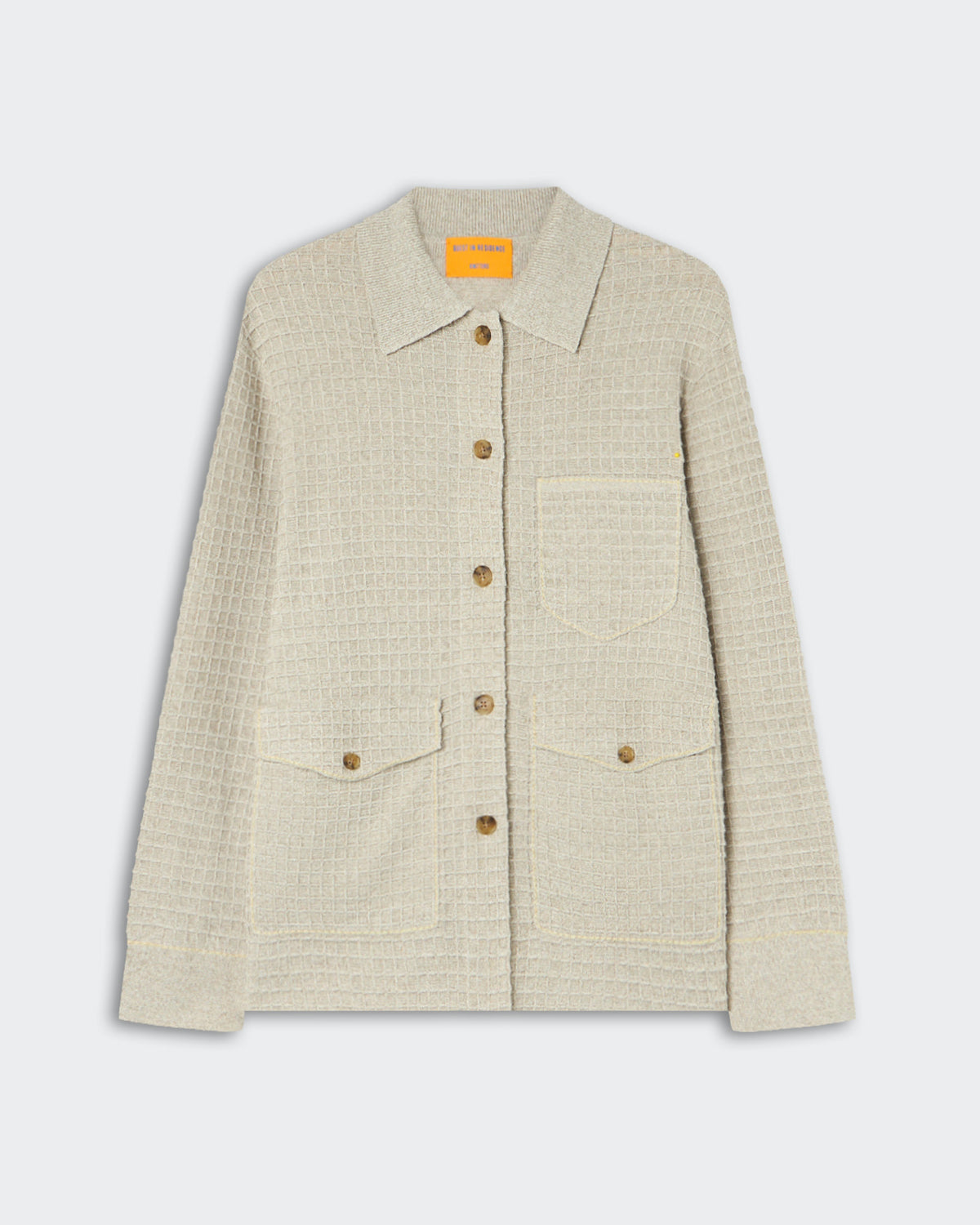 Waffle Jacket - Cream/Sandstone