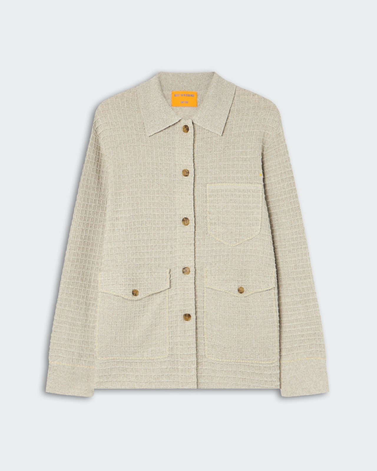 Waffle Jacket - Cream/Sandstone