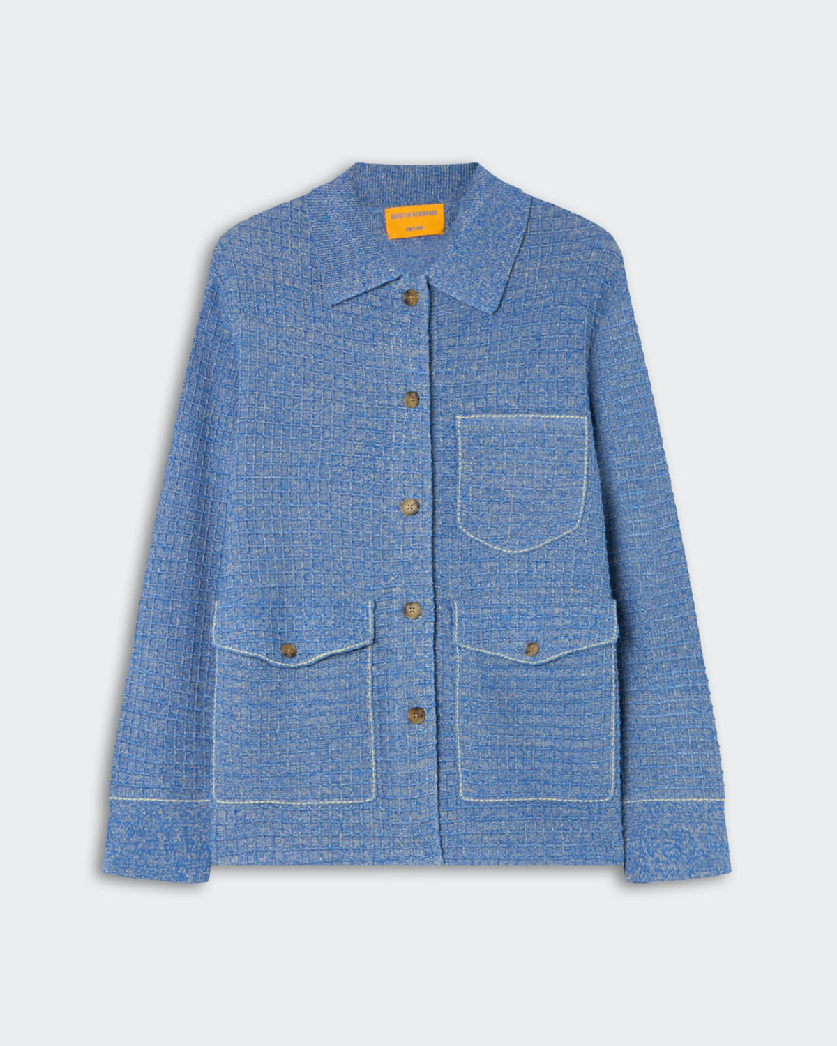 Waffle Jacket - Delft Blue/Sandstone